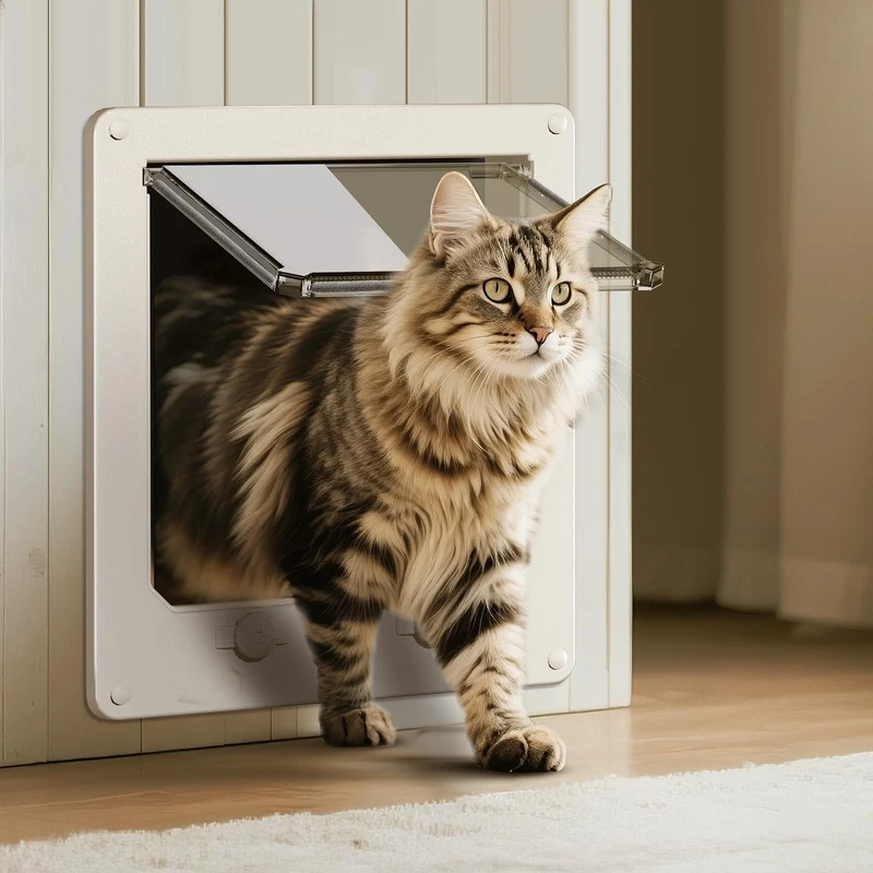 LIBBEPET Porte-chat mince – 4 voies, jusqu’à 25 lb, installation facile