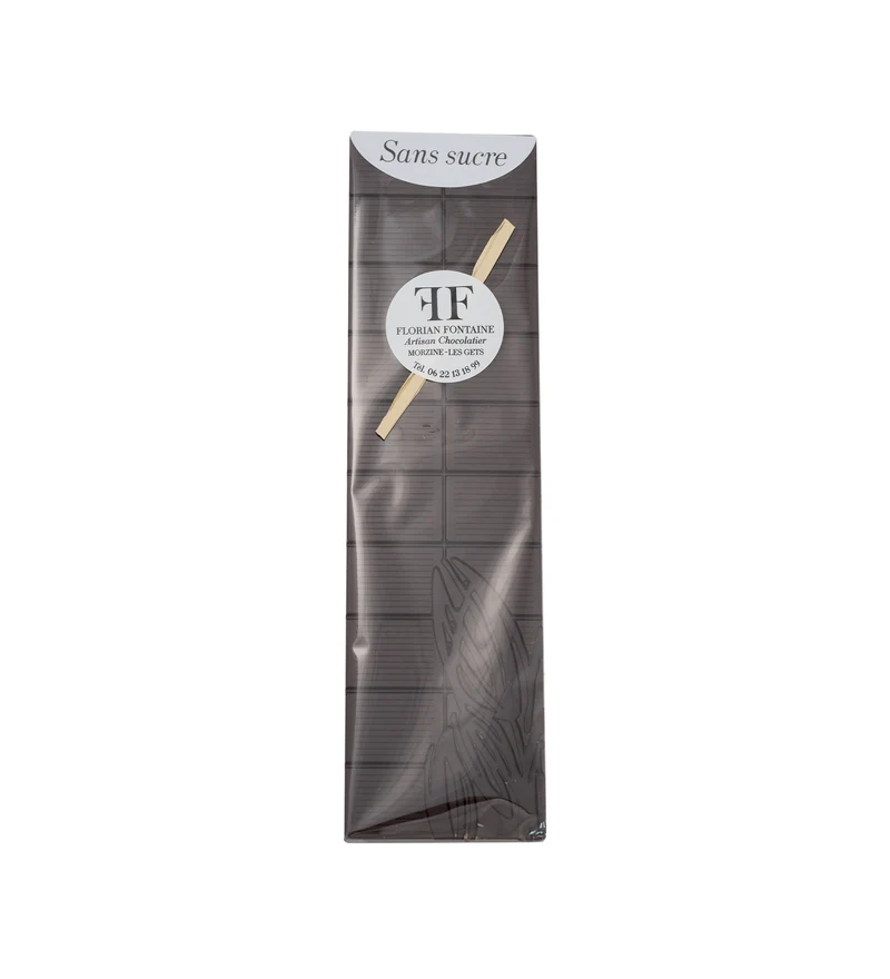 Tablette de chocolat noir 55% sans sucre