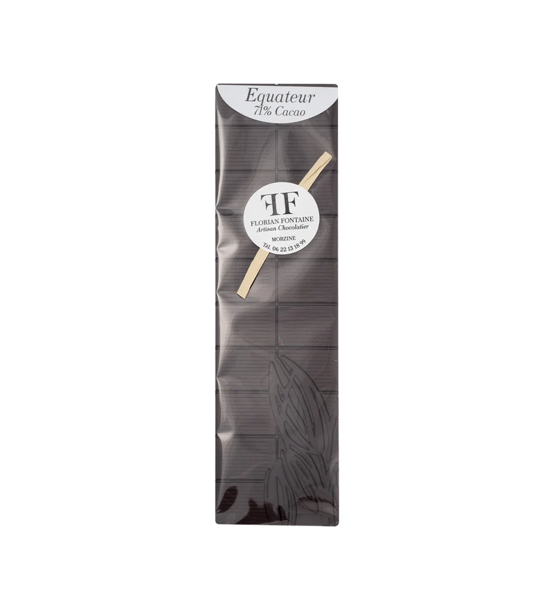 Tablette de chocolat noir 71% d'Équateur