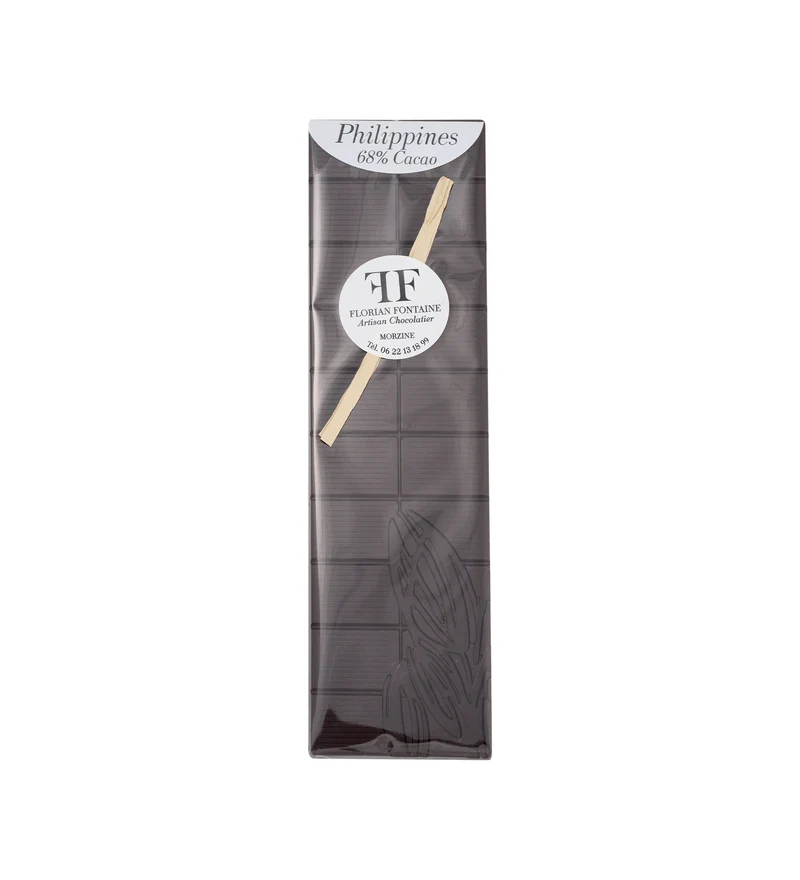 Tablette de chocolat noir 68% des Philippines