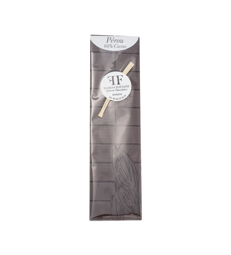 Tablette de chocolat noir 64% du Pérou