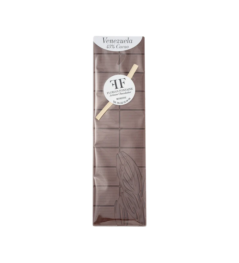 Tablette de chocolat au Lait 43% du Venezuela