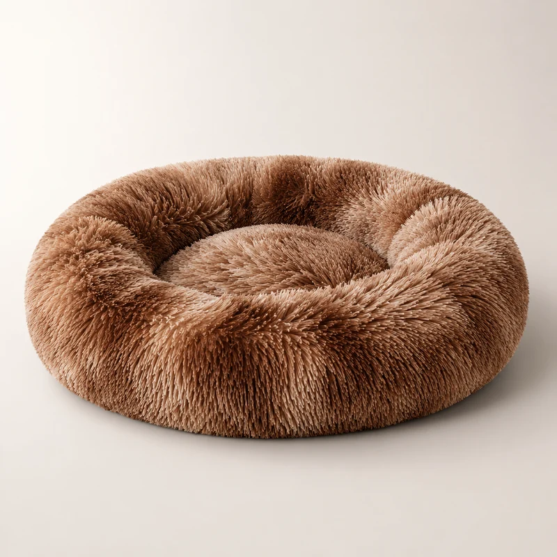 Panier Rond Moelleux pour Chien & Chat