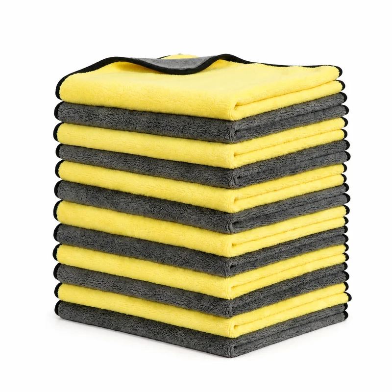 Lot de douze serviettes de bain absorbantes pour chat