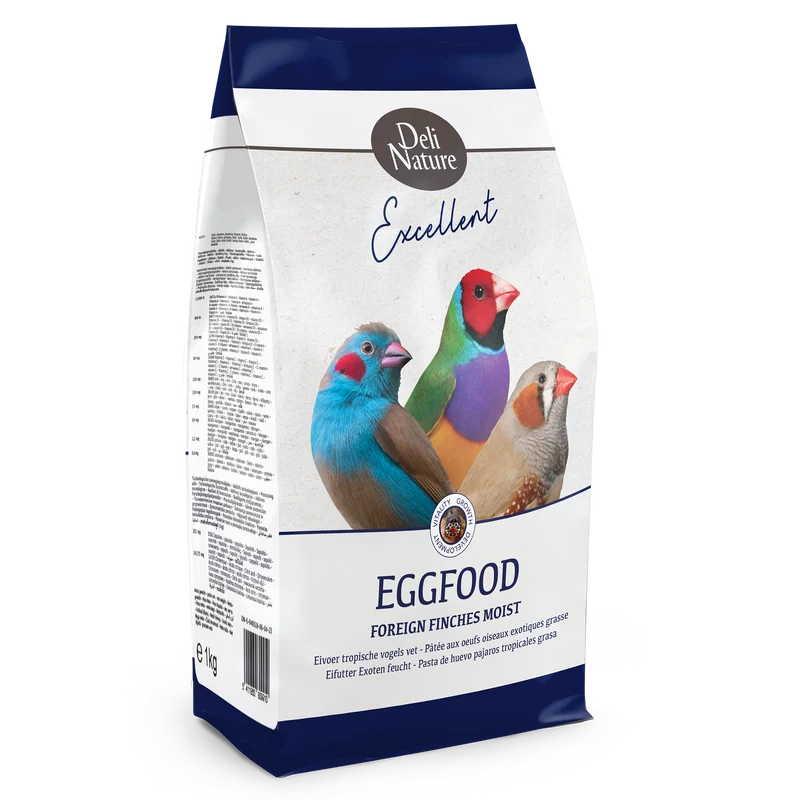 Pâtée aux Oeufs Oiseaux Exotiques 1kg - Deli Nature