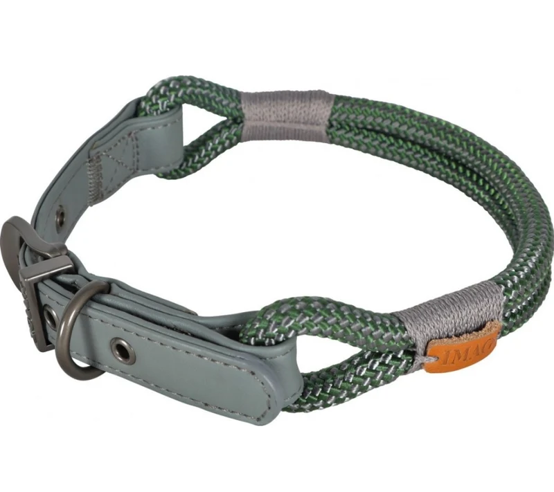 Zolux Collier pour Chien Imao Hyde Park Vert Kaki 40cm x 6mm