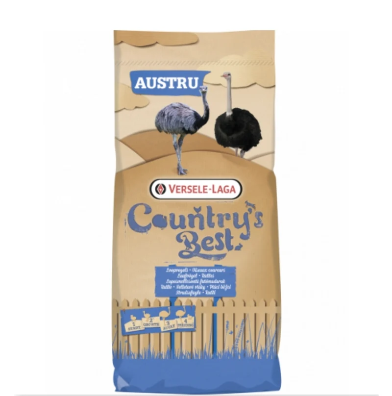 Country's Best AUSTRU 4 Pellet 20kg - Pellet (5mm) Pour Ratites De Pose Et D'élevage A Partir Du 7ème Mois