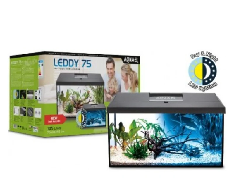Aquarium LEDDY 75 105L 75x35x40cm - Grizo