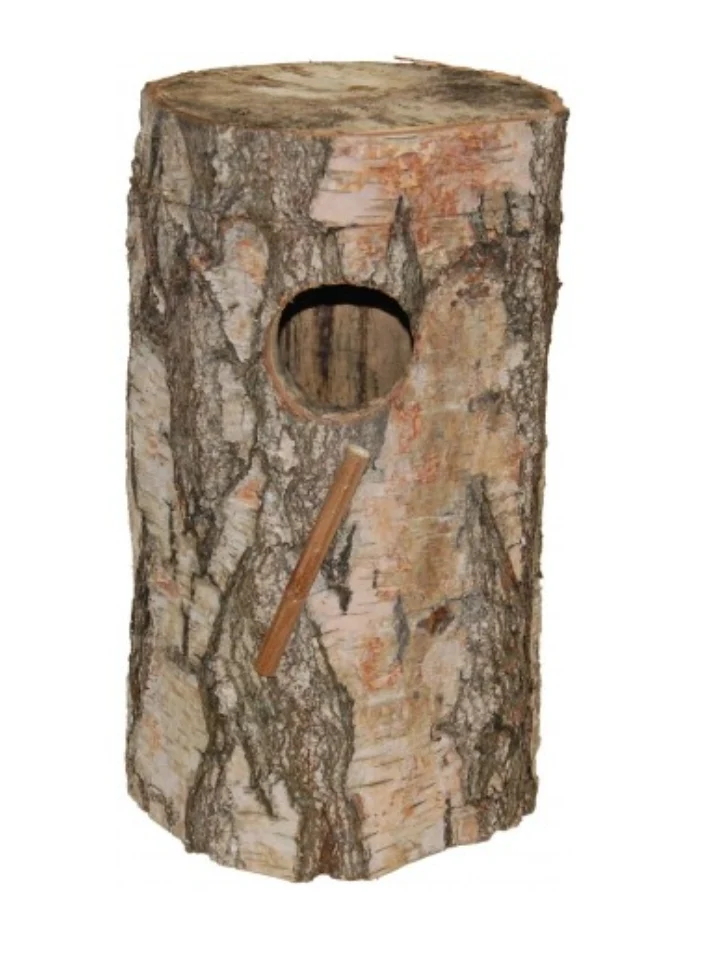 Bûche en bois pour perruches omnicolores - Grandes perruches 30x50cm