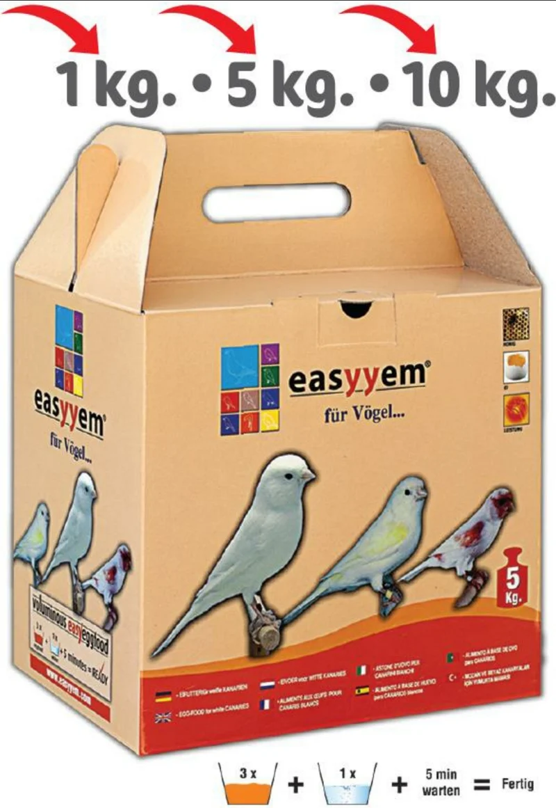 Easyyem Pâtée aux Oeufs Canaris Blancs 5kg