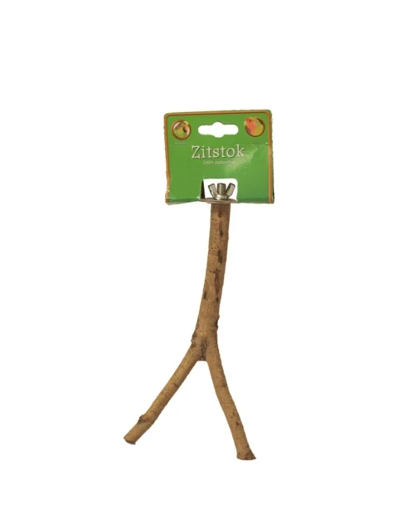 Branche de perchoir en bois en forme de Y 20 cm