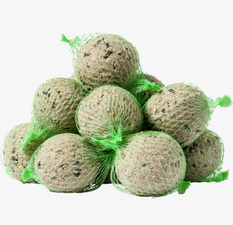 Balle de mésange dans le filet