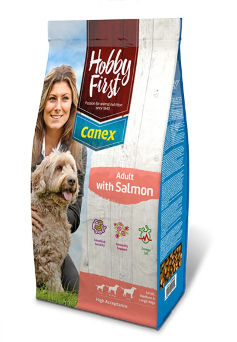 HobbyFirst Canex Adult au saumon croquettes pour chien 12kg
