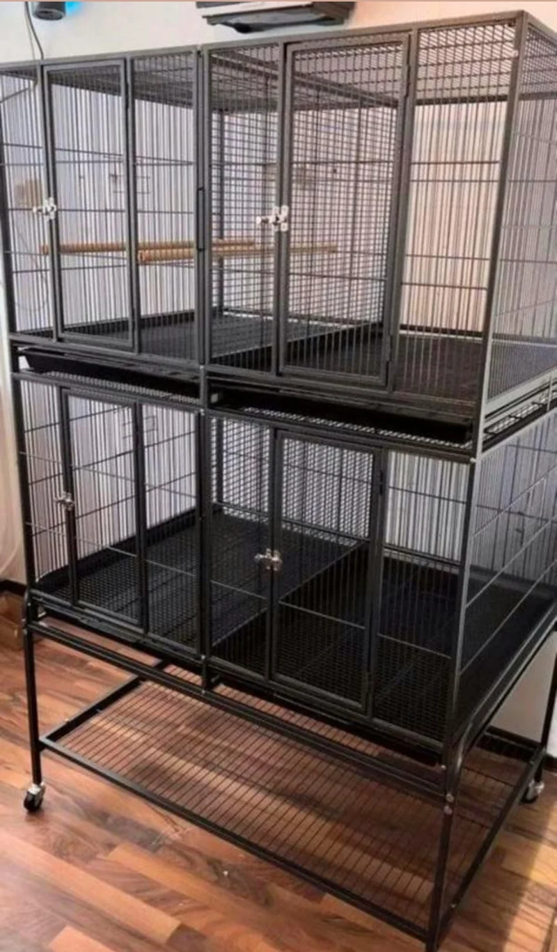Cage pour perroquets et perruches 4 pièces (*)