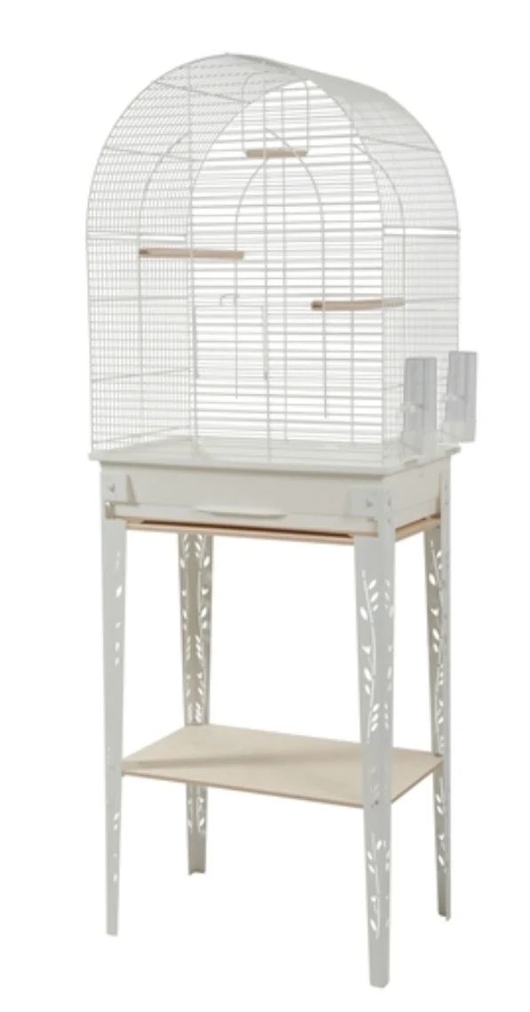 Zolux Bird Cage / Cage Patio Avec Standard Blanc - 53x33x144cm