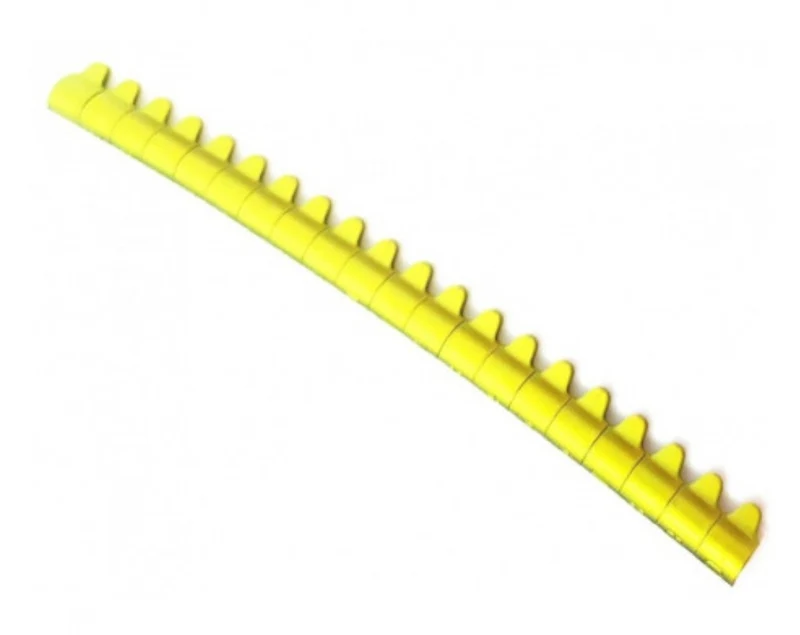 20 anneaux de serrage en aluminium ouverts Couleur : jaune