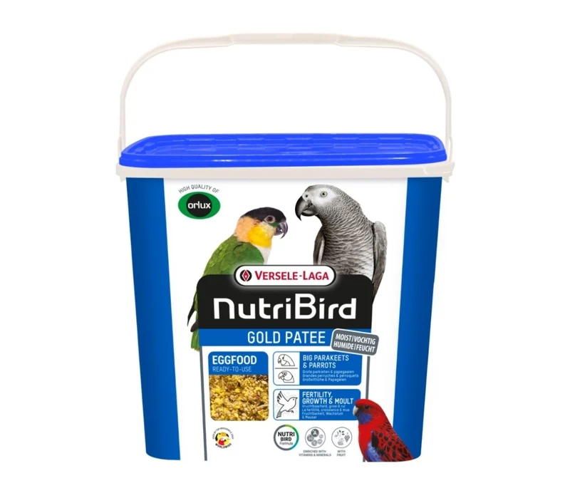 Nutribird Gold Patee Grandes Perruches & Perroquets 5kg (Orlux nourriture aux œufs prête à l'emploi grandes perruches & perroquets)