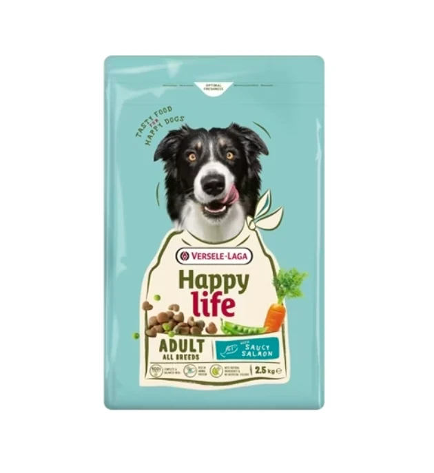 Happy Life Adult Saumon Croquettes pour chien 12.5 kg - Versele Laga