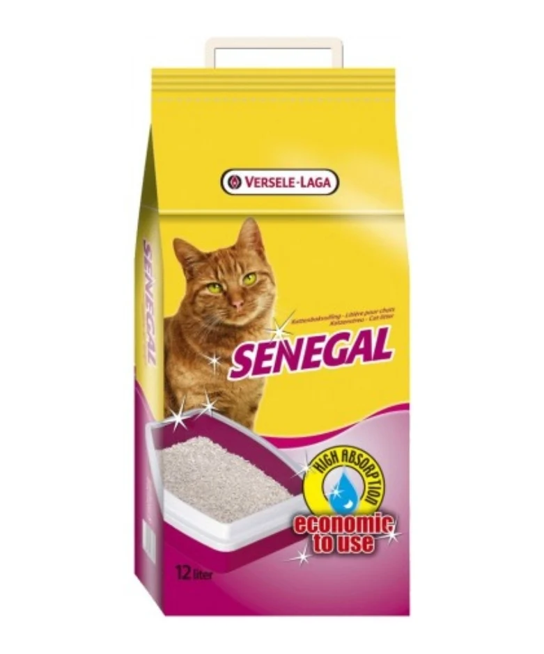 Versele-Laga Senegal 12l - Litière pour chat aux granulés d'argile blanche du Sénégal