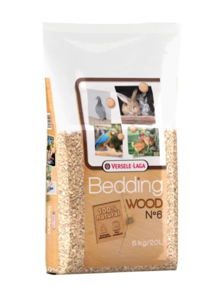Literie en bois Versele-Laga Nr. 6 - 20l 5kg - Base Hygiénique De Copeaux De Hêtre Broyés