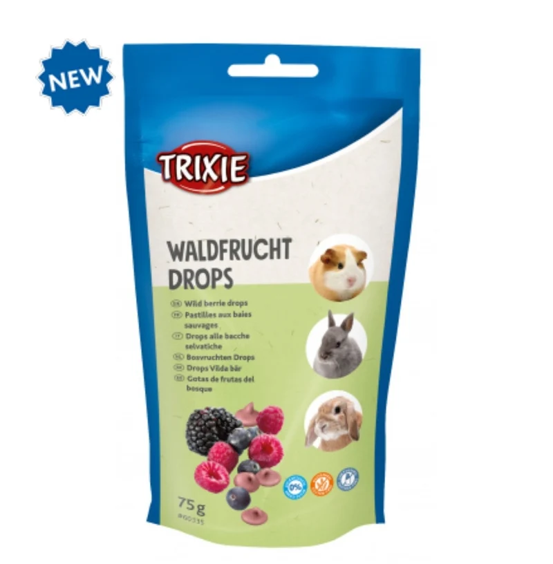 Trixie Bonbons aux fruits des bois 75 grammes
