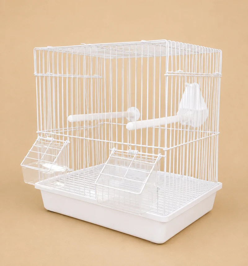 Petite cage de transport Blanc 25 x 19 x 34