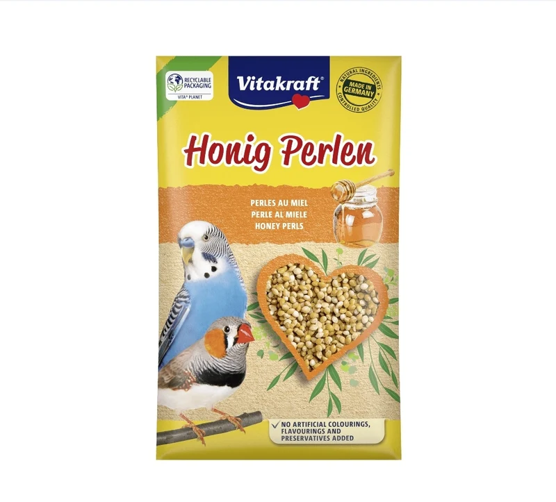 Vitakraft Speaking Pearls avec perruche au miel 20 grammes