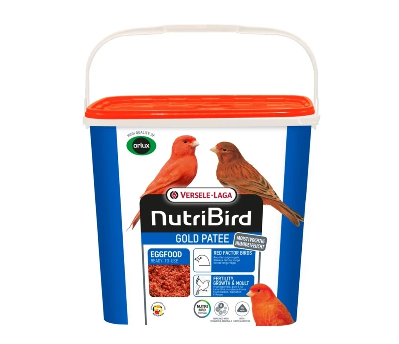 Pâté Nutribird Gold Red Factor Oiseaux 5kg (Orlux, aliment prêt à l'emploi pour œufs rouges)