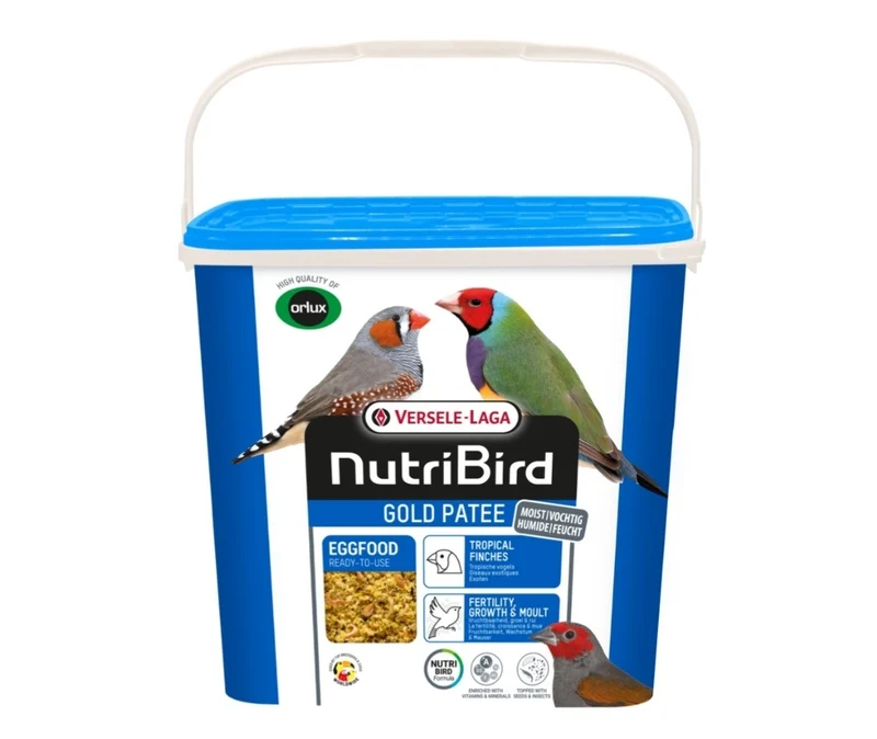 Nutribird Gold Patee Oiseaux Tropicaux 5kg (Pâtée aux œufs prête à l'emploi Orlux pour oiseaux tropicaux)