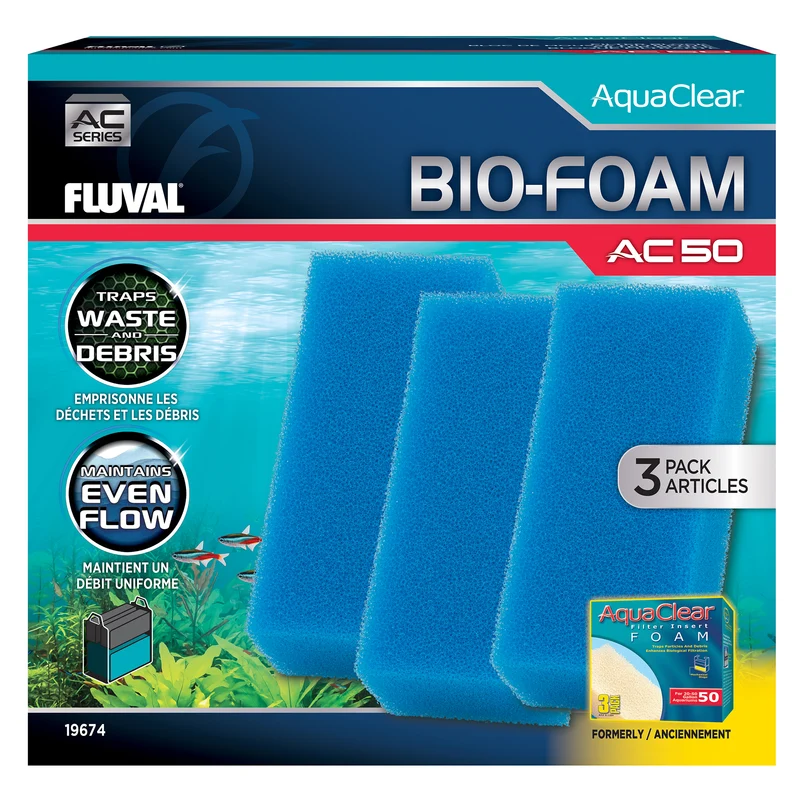 Bio-Foam for AC50 AquaClear Power Filter, 3-Pack