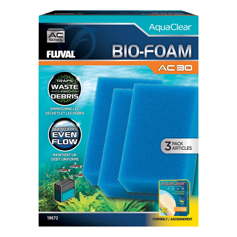 Bio-Foam for AC30 AquaClear Power Filter, 3-Pack