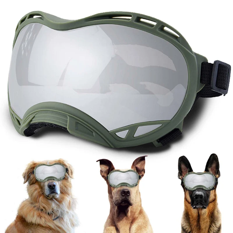 Lunettes pour chien NICERINC PET – Protection UV400, sangle ajustable, confort durable