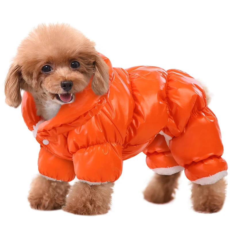 AOFITEE Manteau chien hiver chaud avec pattes – Doudoune imperméable pour petits chiens
