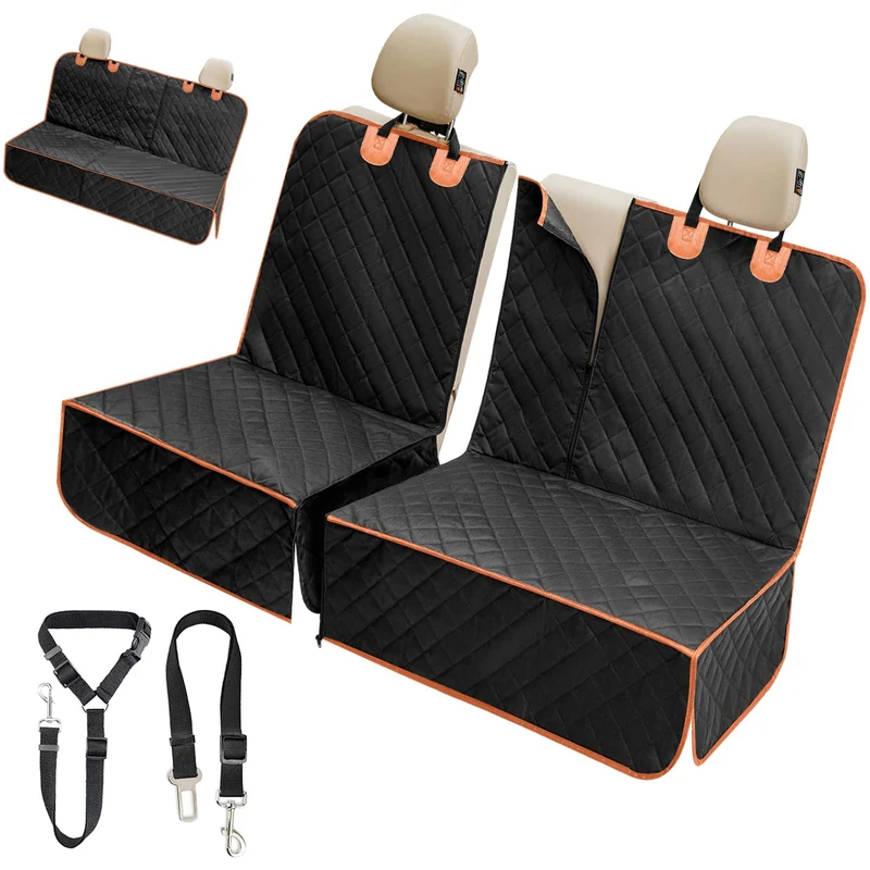 IVY&LANE Housse de siège pour chien – 2-en-1 Étanche et Robuste (Grand Format) pour SUV, camion et berline