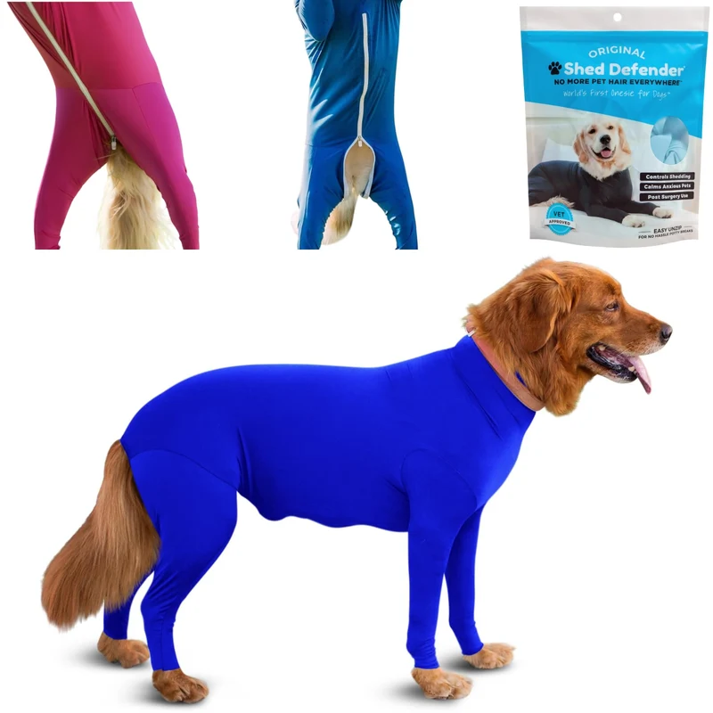 Shed Defender – Combinaison pour chien anti-mue et confort léger