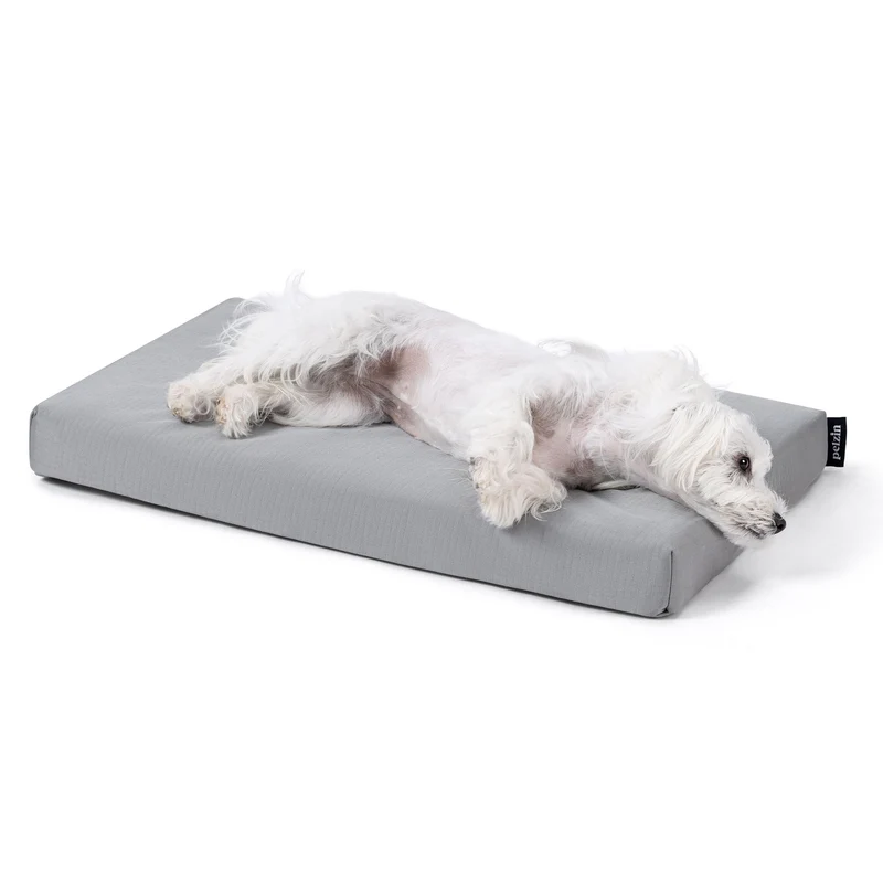 PELZIN Cybarmour — Couchage Canin Orthopédique et Résistant, Étanche et Indestructible pour Cage 24 po (23x16 po) — Limestone