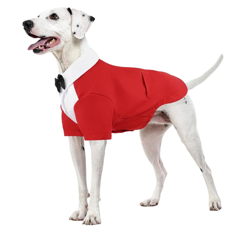 Kuoser Tuxedo Chien et Nœud Papillon – Costume Forme pour Mariages et Fêtes