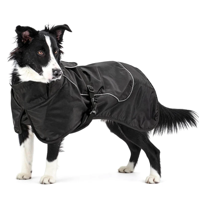 Manteau Chien Imperméable XXL Skmeditec – Velours Doublure et Bandes Reflectives