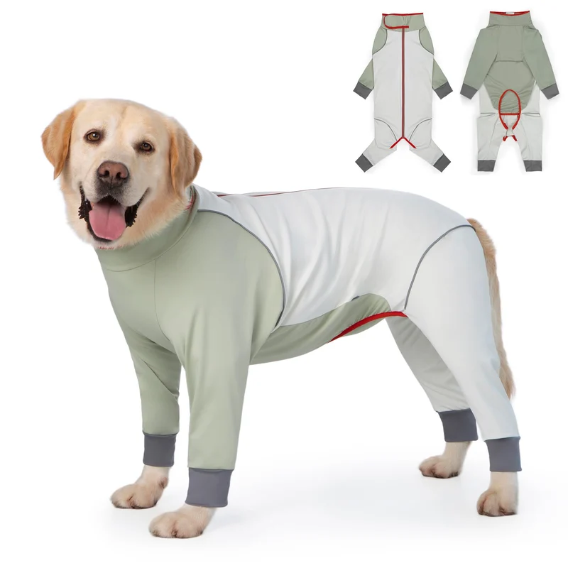 Yeapeeto — Combinaison pour chien imperméable et extensible, résistante à la saleté (Beige, 5XL)