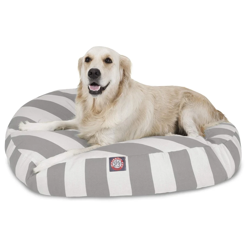 Majestic Pet Nid Rond Intérieur/Extérieur – Housse Amovible Lavable, Gris, Grand