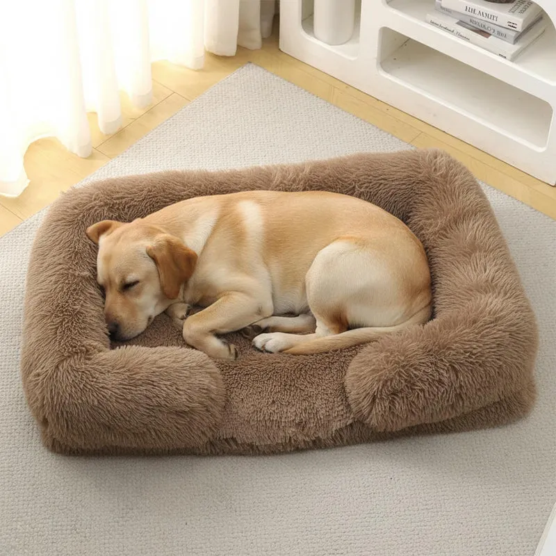 CareCooo Lit Chien Orthopédique XXL – Mousse à Mémoire, Housse Imperméable (Khaki)