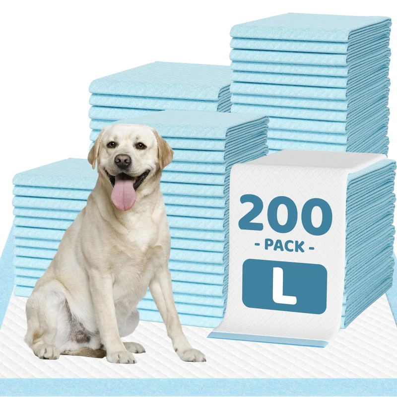 IMMCUTE Tapis Absorbants 200 Unités – Grand Format 28 po x 30 po, Anti-Fuite & Séchage Rapide