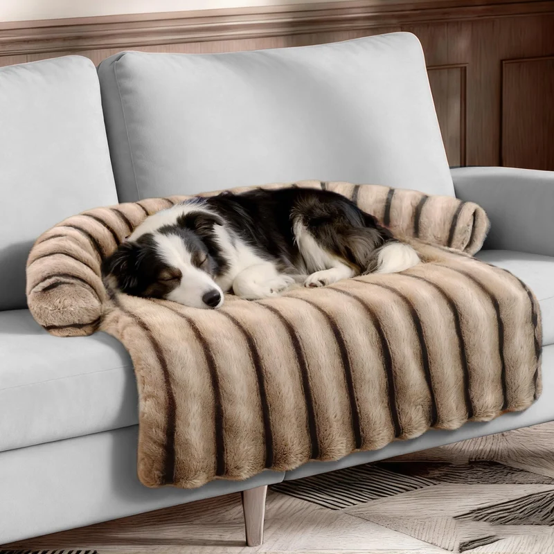 WATANIYA PET – Grand Canapé Chien 41x37 po, Couchage Douillet avec Housse Amovible et Base Antidérapante