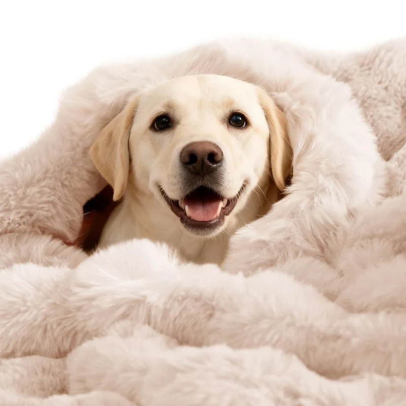 SOMAHE Couverture pour chien auto-échauffante 39x30 po — Sherpa double-face, anti-statique, lavable