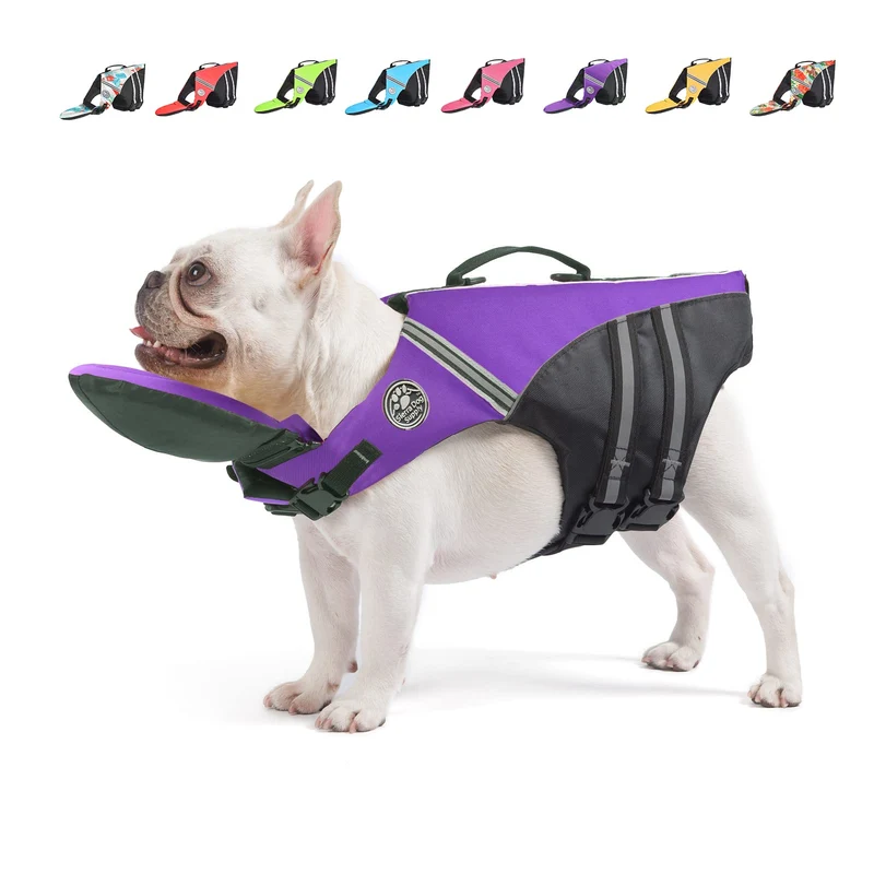 Veste de Sauvetage Chien Mklhgty – Flotte Avant Amovible, Haute Flottabilité et Bandes Réfléchissantes
