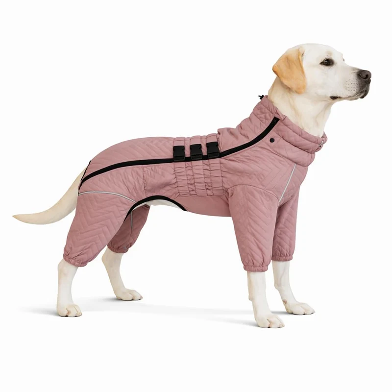 Veste Chaleur Double Lovelonglong pour Chien - Imperméable, Réfléchissante, 5XL
