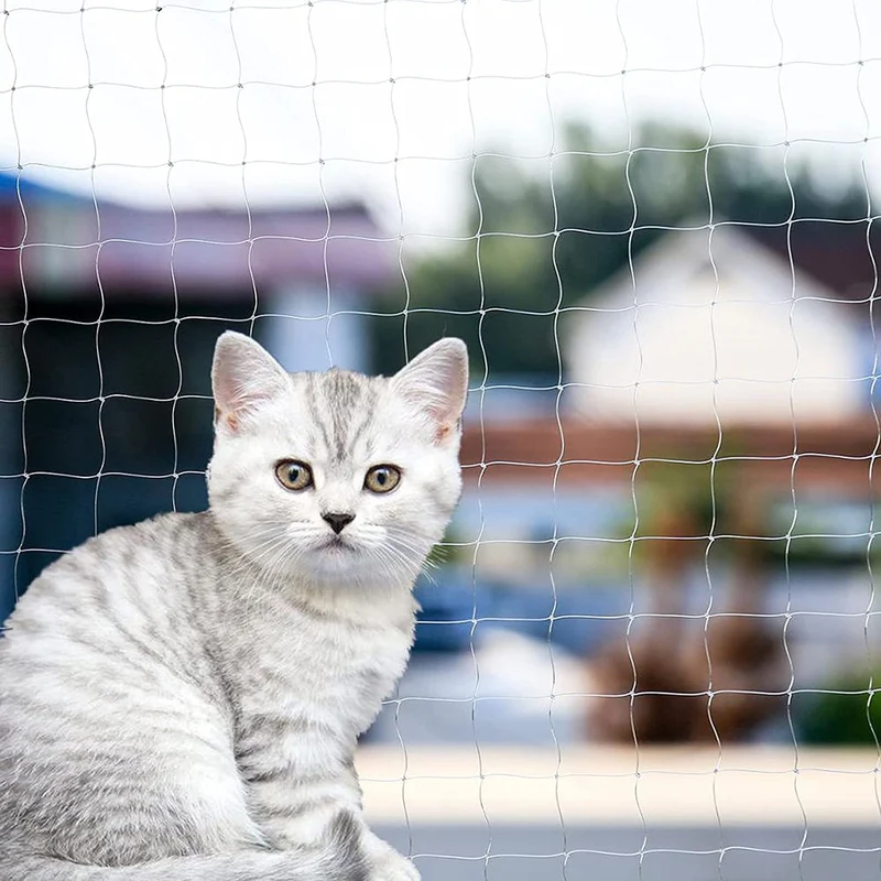 Qesonoo Filet anti-chute pour chat – Balcon, Fenêtre et Escaliers (3x8 m)