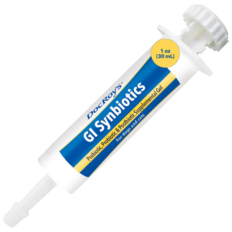 Doc Roy’s GI Synbiotics – Gel Probiotique et Prébiotique pour Chiens et Chats | Revival Animal Health