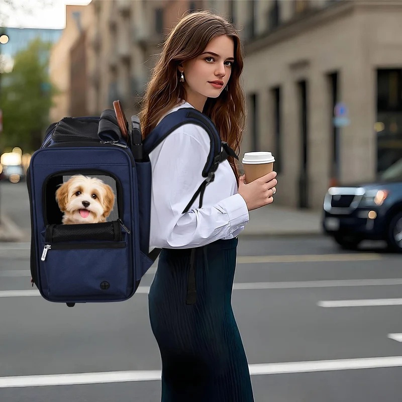 EliteField Deluxe Sac à Dos Porte Animaux – Cabine Avion Approuvée, Garantie de 3 Ans