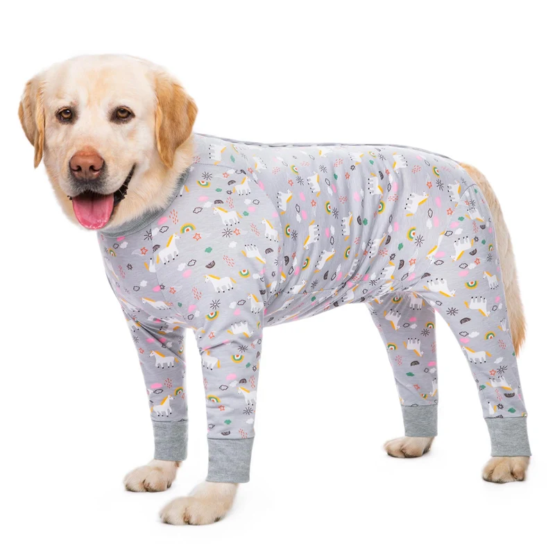 Yeapeeto Combinaison de rétablissement pour chien – 6XL gris poney, alternative au collier et protection des plaies